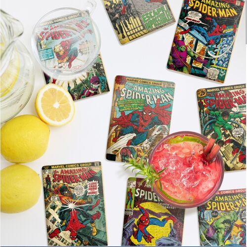 Marvel Spiderman Set 8 coasters