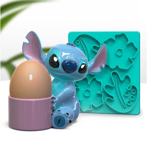 Disney Stitch Egg Cup and Mould set