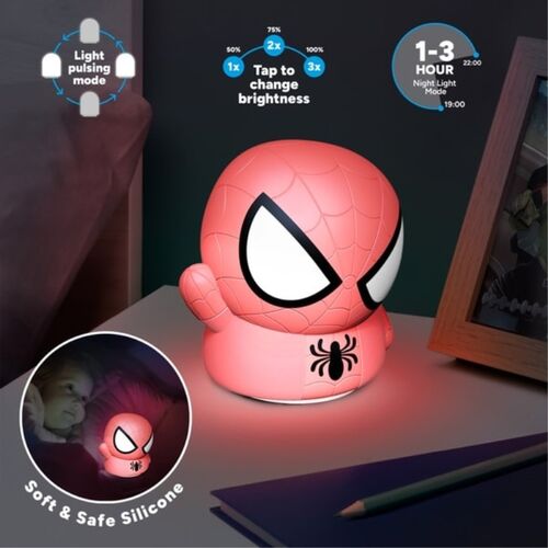 Lampara 3D Spiderman Marvel 14cm