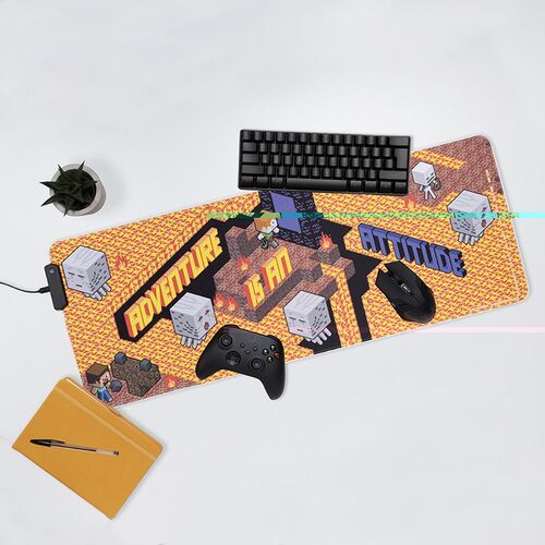 Minecraft gaming desk mat