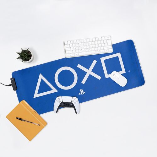 PlayStation gaming light desk mat