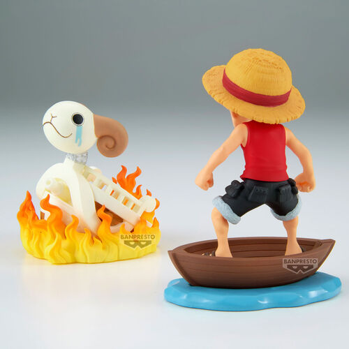 One Piece Luffy & Going Merry Log Stories figure 8cm