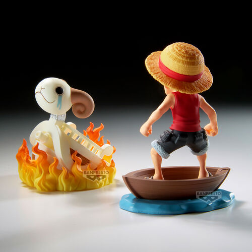 One Piece Luffy & Going Merry Log Stories figure 8cm