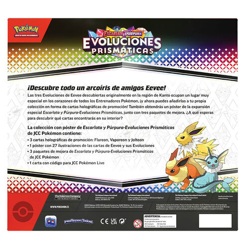 Spanish Pokemon SV8.5 Poster collection collectible card game blister