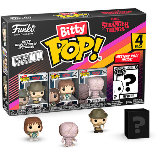 Blister 4 figures Bitty POP Stranger Things Hopper