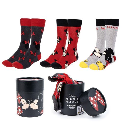 Set 3 calcetines Minnie Disney adulto surtido