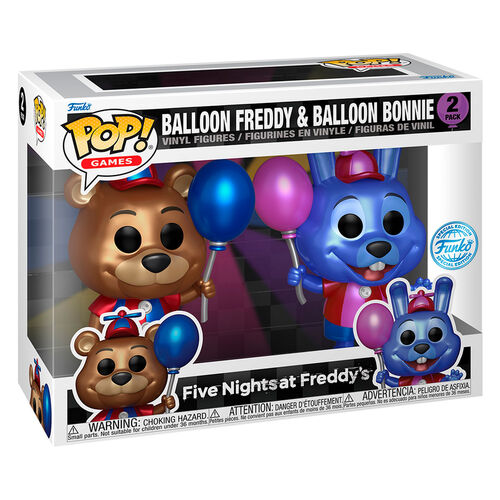 Blister 2 figuras POP Five Nights at Freddys Ballon Freddy & Balloon Bonnie Exclusive