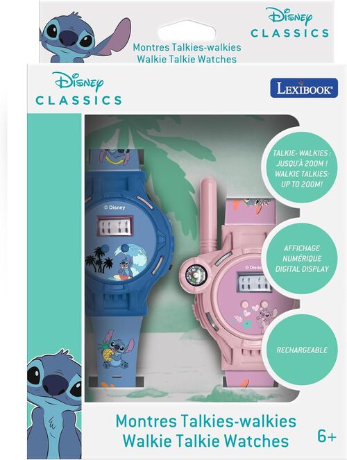 Reloj walkie talkie Stitch Disney