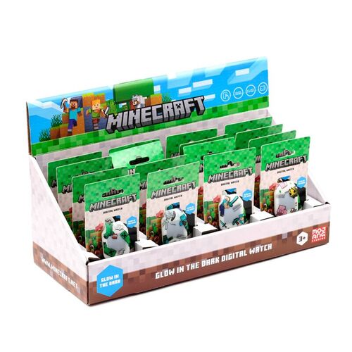 Minecraft silicone digital watch assorted