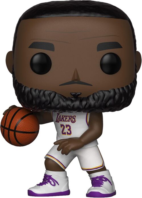 Figura POP NBA Lakers Lebron James White Uniform