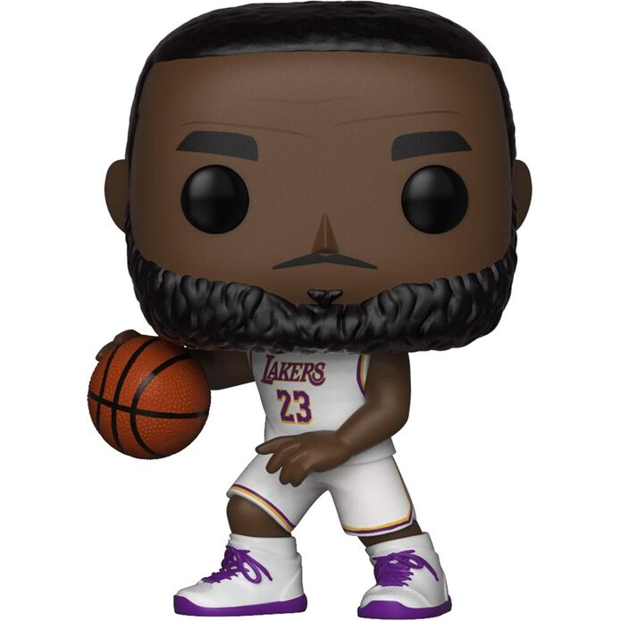 Figura POP NBA Lakers Lebron James White Uniform