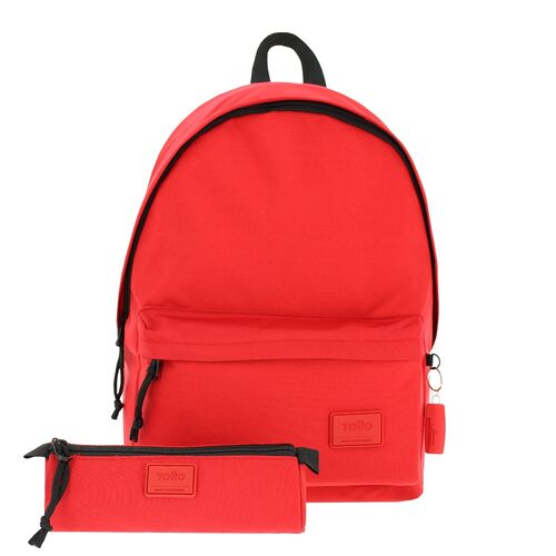 Kalex red backpack + pencil case