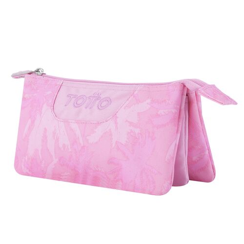 Pink Palm Trees triple pencil case