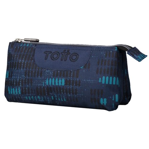 Marbled Blue triple pencil case