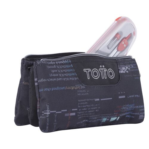 Internet letters triple pencil case