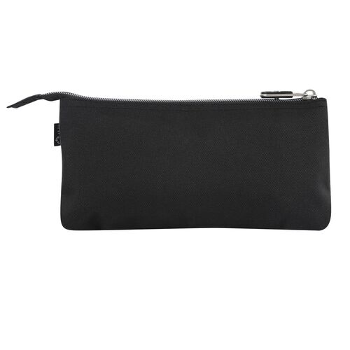 Black triple pencil case