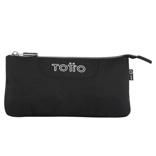 Black triple pencil case