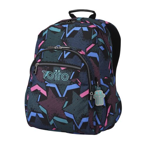 Acuareles Lety Black backpack 44cm