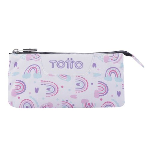 Rainbow triple pencil case