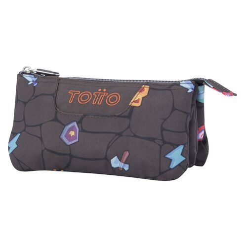 Video game triple pencil case