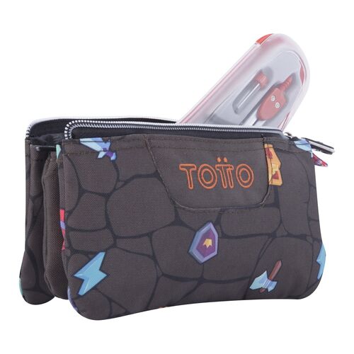 Video game triple pencil case