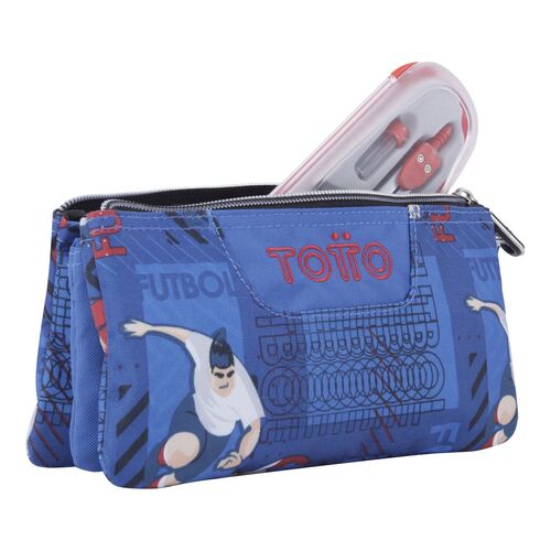 Video game triple pencil case