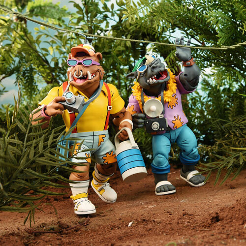 Ninja Turtles Teenage Mutant Vacation Bebop & Rocksteady pack 2 figures 18cm