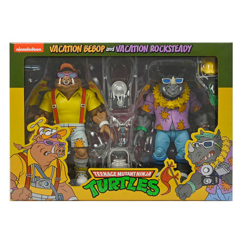 Ninja Turtles Teenage Mutant Vacation Bebop & Rocksteady pack 2 figures 18cm