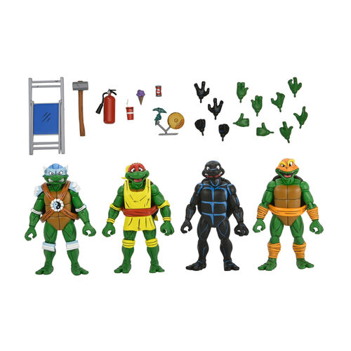 Ninja Turtles Teenage Mutant Stump Wrestling pack 4 figures 18cm