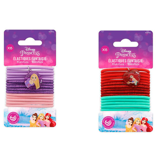 Blister 15 Gomas de Pelo Princesas Disney surtido