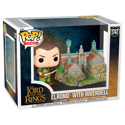 POP figure Town The Lord of the Rings Lord Elrond with Rivendell