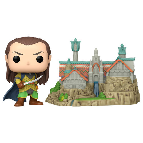 POP figure Town The Lord of the Rings Lord Elrond with Rivendell