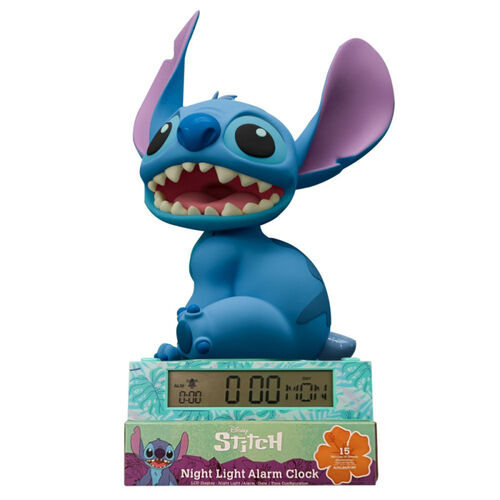 Disney Stitch 3D lamp with alarm clock