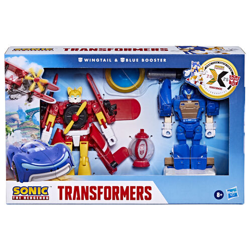 Transformers Sonic the Hedgehog Wingtail & Blue Booster figures 12,7cm