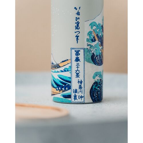 Botella acero inoxidable La Gran Ola de Kanagawa Hokusai 500ml