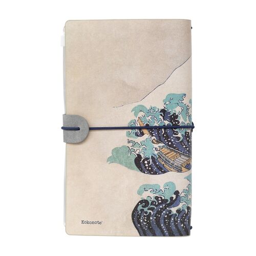 The Great Wave of Kanagawa Hokusai travel notebook