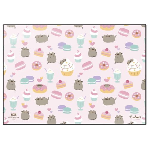 Pusheen Rose Desk mat