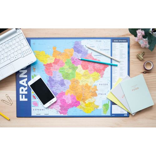 French Map France Desk mat