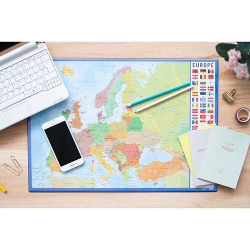 French Europe Map Desk mat