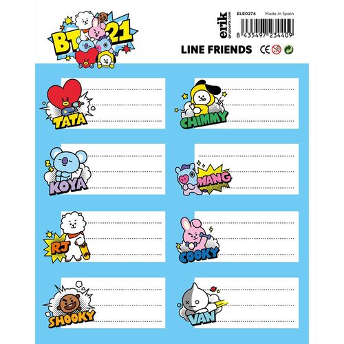 BT21 Adhesive labels