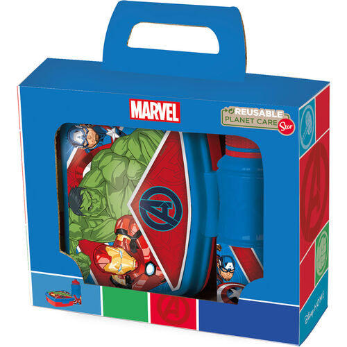 Marvel Avengers lunch box + sports bottle set