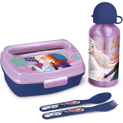 Disney Frozen Set Sandwich maker cutlery + aluminium bottle 400ml