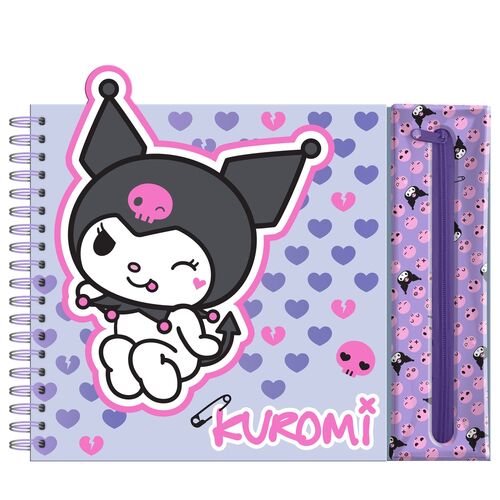 Hello Kitty Kuromi colouring set