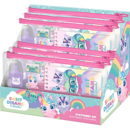 Sweet Dreams stationery set in bag 7pcs