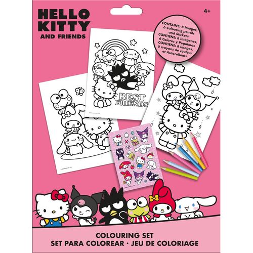 Hello Kitty and Friends Sticker colouring set