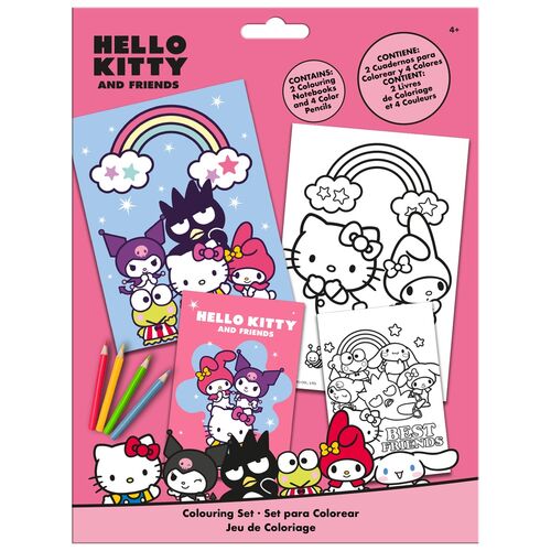 Hello Kitty and Friends colouring set