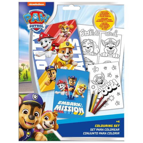 Paw Patrol Colouring set