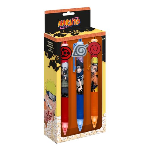 Naruto Shippuden pack of 3 pens