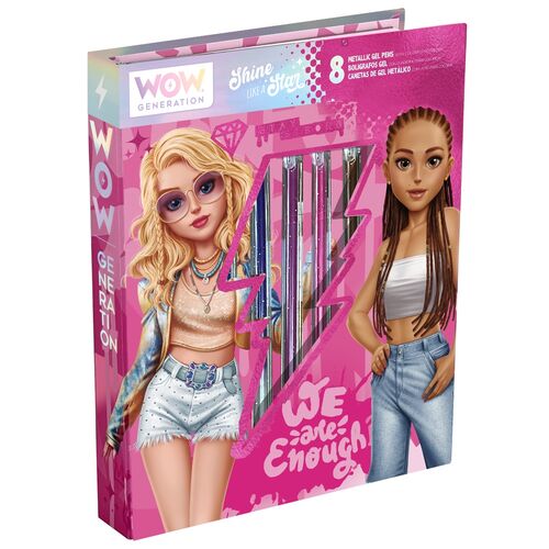 Wow Generation Colouring Book + 8 Metallic Gel pencils