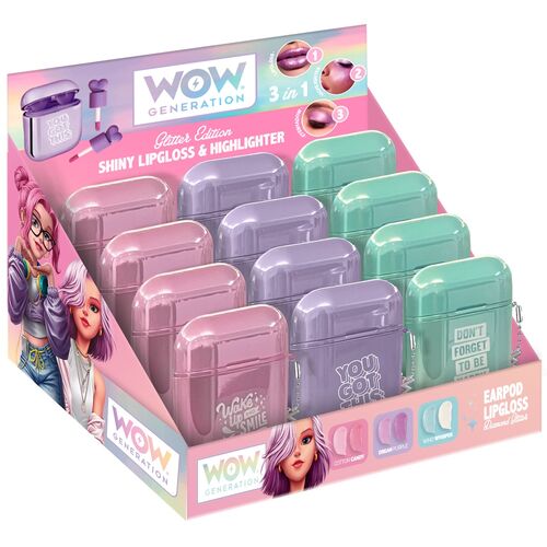 Wow Generation assorted 3 in 1 Cheek Eye and Lip gloss